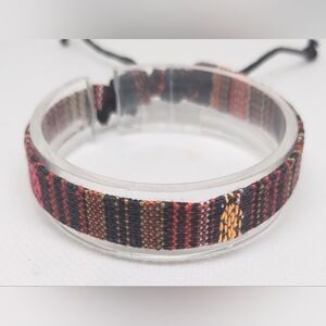 Men's Bracelet Striped Punk New f38